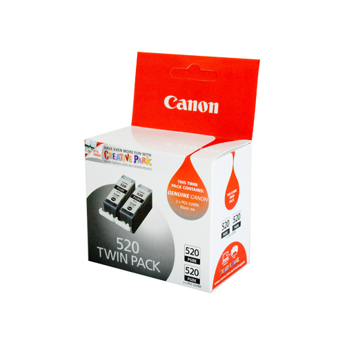 Genuine Canon PGI 520 Black Twin Pack