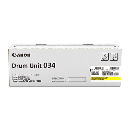 Genuine Canon CART034 Yellow Drum