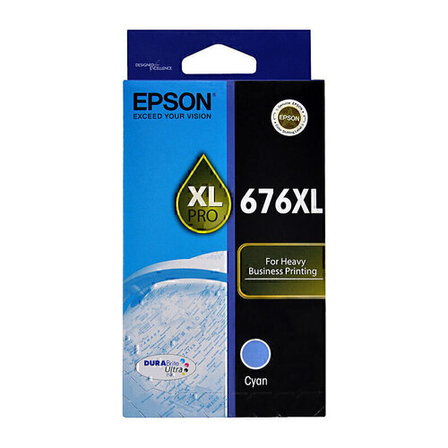 Genuine Epson 676 XL Cyan