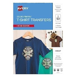 Avery T-Shirt Transfer Clr Pk5