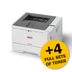 OKI B412DN Mono Laser Printer Bundle