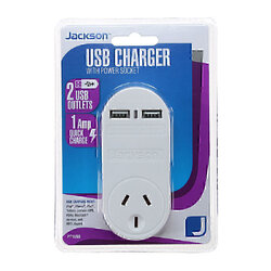 Jackson 1 Way 2 USB Charger