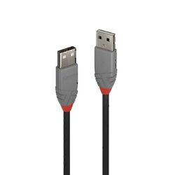 Lindy 3m USB-A 2.0 Cable - Anthra Line