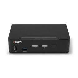 Lindy 2 Port DisplayPort 1.4 / USB 3.0 &amp; Audio KVM Switch