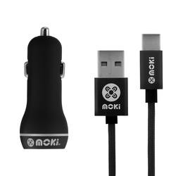 Moki Braided Type-C SynCharge Cable + Car
