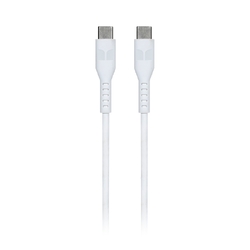 Monster USB-C to USB-C Thermo Plastic Elastometer Cable - White 1.2m