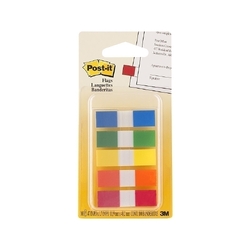 Post-It Flags Assorted Colours 12 x 45mm 5-Pack - Box of 6