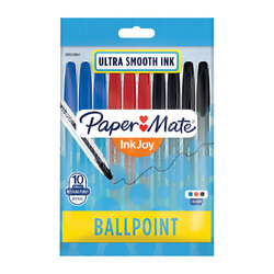 Paper Mate InkJoy Capped Ballpoint Pen Assorted 10-Pack - Box of 12 (120 Pens)