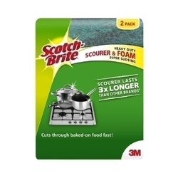 Scotch-Brite Heavy Duty Scourer Sponge 2-Pack - Box of 6