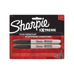 Sharpie Fine Extreme Black 2-Pack - Box of 6 (12 Total)