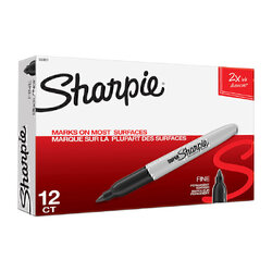 Sharpie Super Fine Point Permanent Marker Black - Box of 12