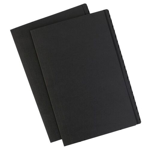 AV Manilla Folder Black Foolscap - Pack of 10