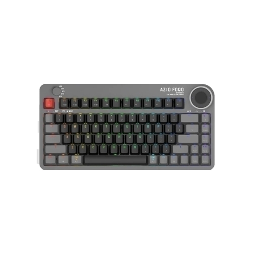 Azio FOQO Pro Wireless Hot-Swappable Keyboard - Space Gray Dark