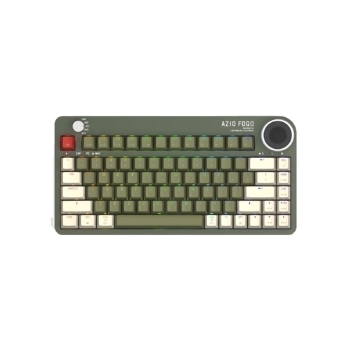 Azio FOQO Pro Wireless Hot-Swappable Keyboard - Olive Green Dark