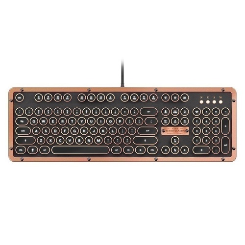 Azio Wired Retro Classic Keyboard - Artisan