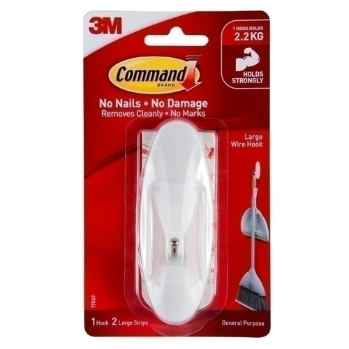 Command Large Wire Hook - Box of 4