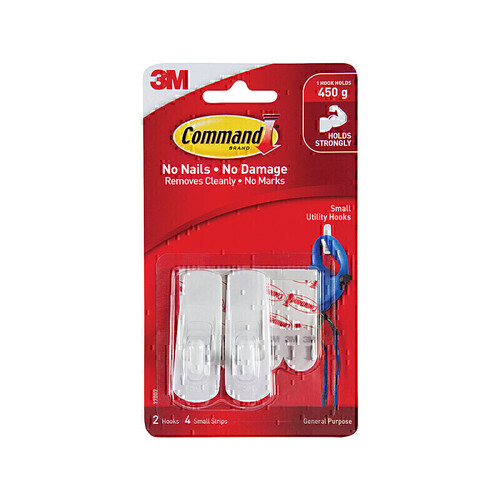 Command Small Hooks 2-Pack - Box of 6