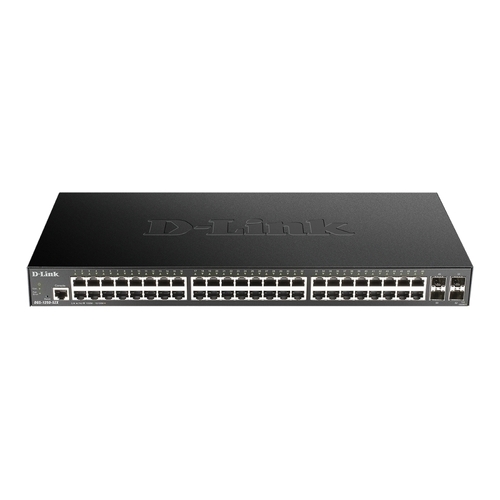 D-Link 52-Port Gigabit Smart Switch with 48 RJ45 and 4 SFP+ 10G Ports