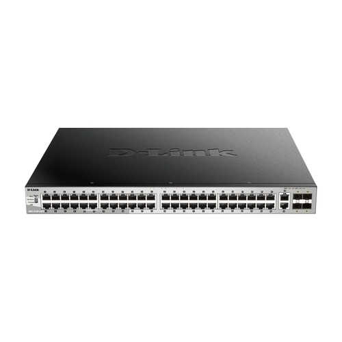 D-Link 54 port Stackable Gigabit PoE Layer 3+ Switch with 6 10GbE ports