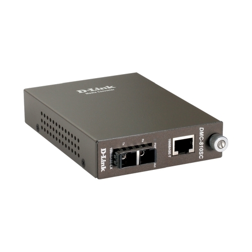 D-Link 1000BaseT to 1000BaseLX Media Converter (Single Mode 1300nm) - 10km