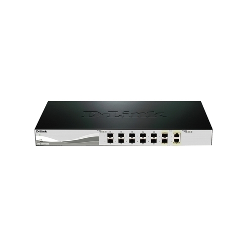 D-Link 12-Port 10 Gigabit Smart Managed Switch with 2 10GBase-T (Combo) ports