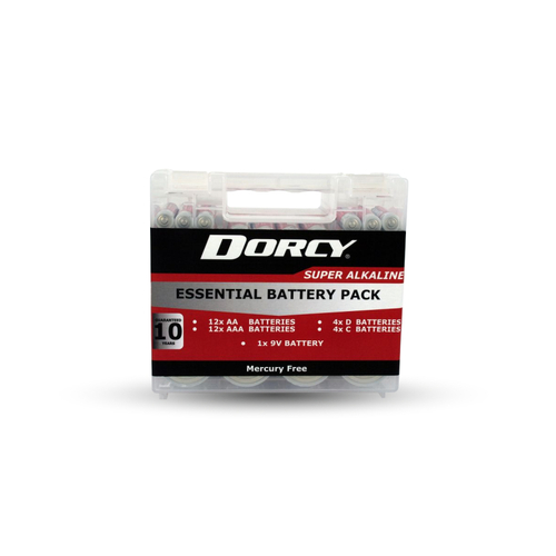 Dorcy Super Alkaline Essential Assorted Batteries - 33 Pack