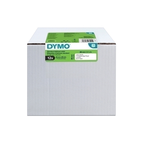 Dymo Address Labels 28X89mm 12 Pack