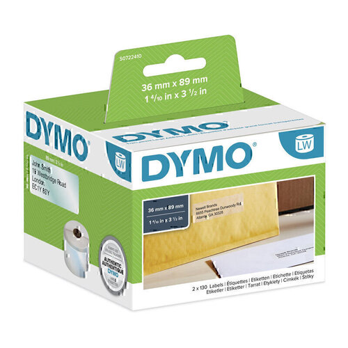 Dymo Label Writer 36mm x 89mm Clear