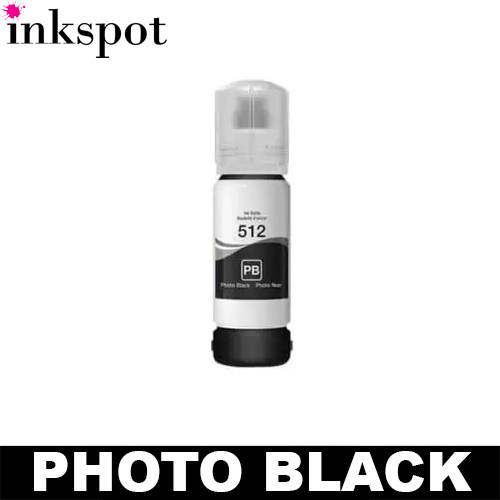 Epson Remanufactured T512 Photo Black Eco Tank Ink Bottle