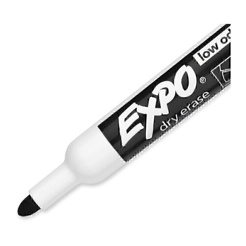 Expo Whiteboard Marker Bullet Tip Black - Box of 12