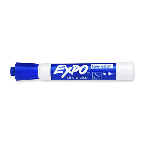 Expo Whiteboard Marker Bullet Tip Blue - Box of 12