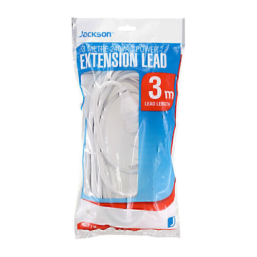 Jackson Extension Lead 3m White
