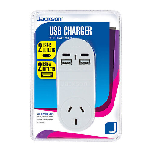 Jackson 1 Way 4 USB Charger