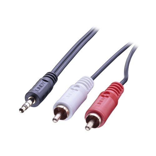 Lindy 1m 3.5mm Stereo to RCA Stereo Audio Cable