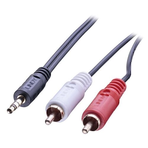 Lindy 2m 3.5mm Stereo to RCA Stereo Audio Cable
