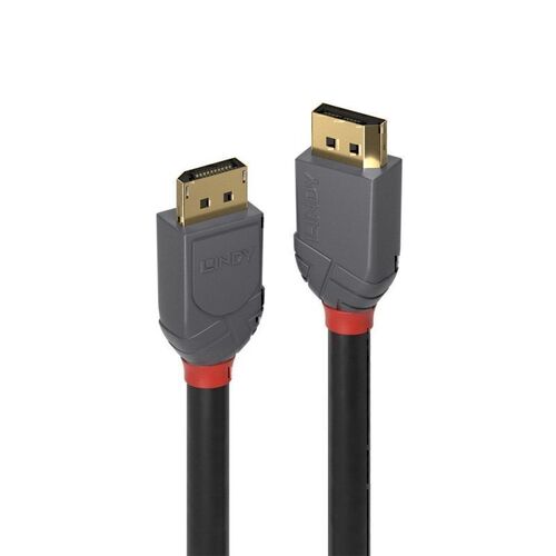 Lindy 0.5m DisplayPort 1.4 Cable - Anthra Line