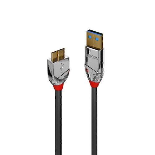 Lindy 0.5m USB-A 3.0 to Micro-B Cable - Cromo Line