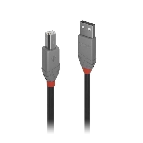 Lindy 7.5m USB-A 2.0 to USB-B Cable - Anthra Line