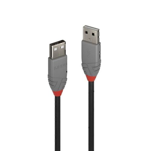 Lindy 1m USB-A 2.0 Cable - Anthra Line