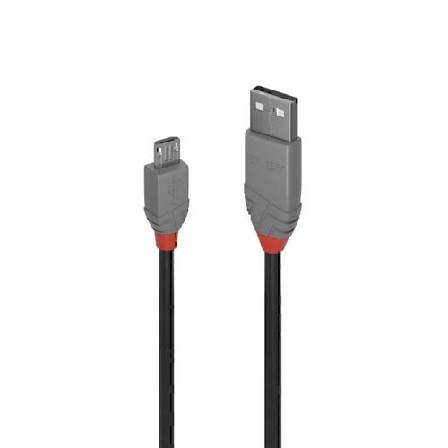 Lindy 0.2m USB-A 2.0 to Micro-B - Anthra Line