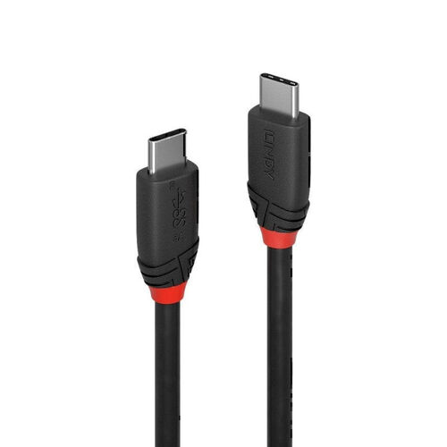 Lindy 1.5m USB-C 3.1 Cable 3A - Black Line