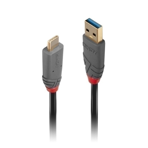Lindy 1m USB-A to USB-C Cable - Anthra Line