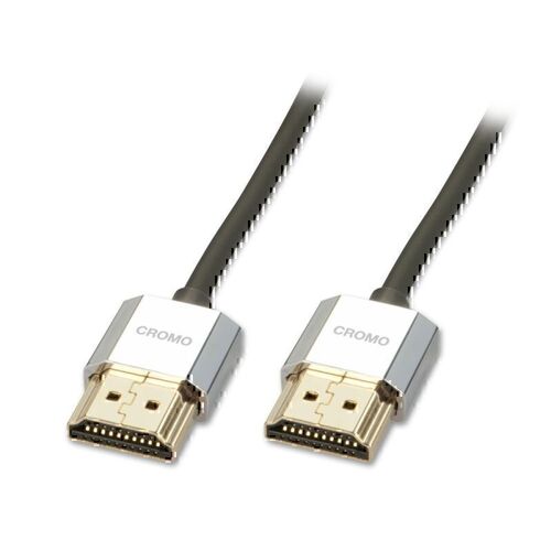 Lindy 0.5m HDMI with Ethernet Slim Cable - Cromo Line