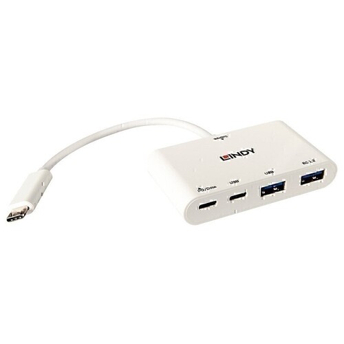 Lindy 4 Port USB-C 3.1 Hub with Power Delivery
