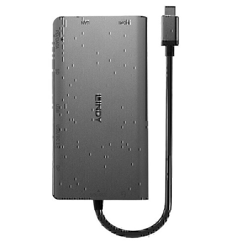Lindy DST-Mini XT USB-C Mini Laptop Dock (HDMI | DisplayPort)
