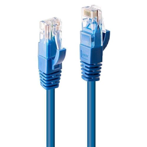 Lindy 2m CAT6 U/UTP Gigabit Network Cable - Blue