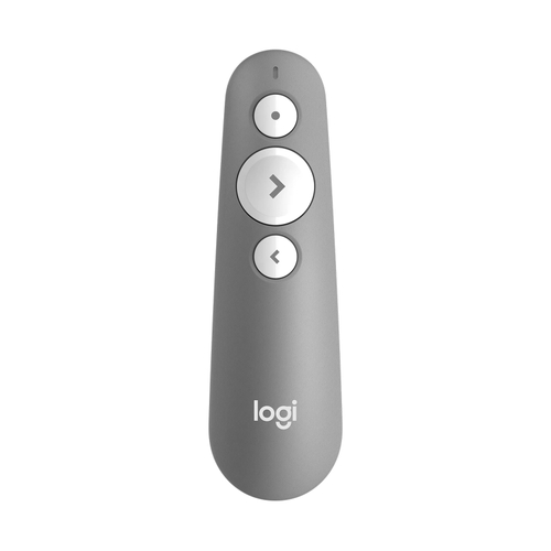 Logitech R500s Laser Presentation Remote with In-built Laser Pointer - Mid Grey