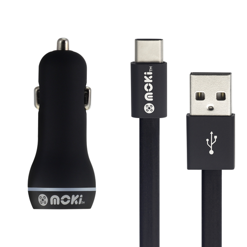 Moki Lightning Cable + Car Charger Pack