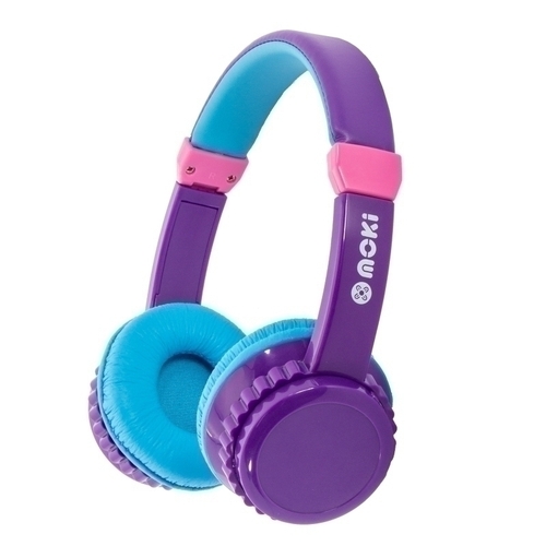Moki Play Safe Headphone Purple/Aqua