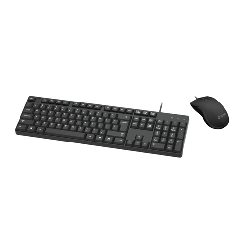 Moki Wired Keyboard & Mouse Combo - Black